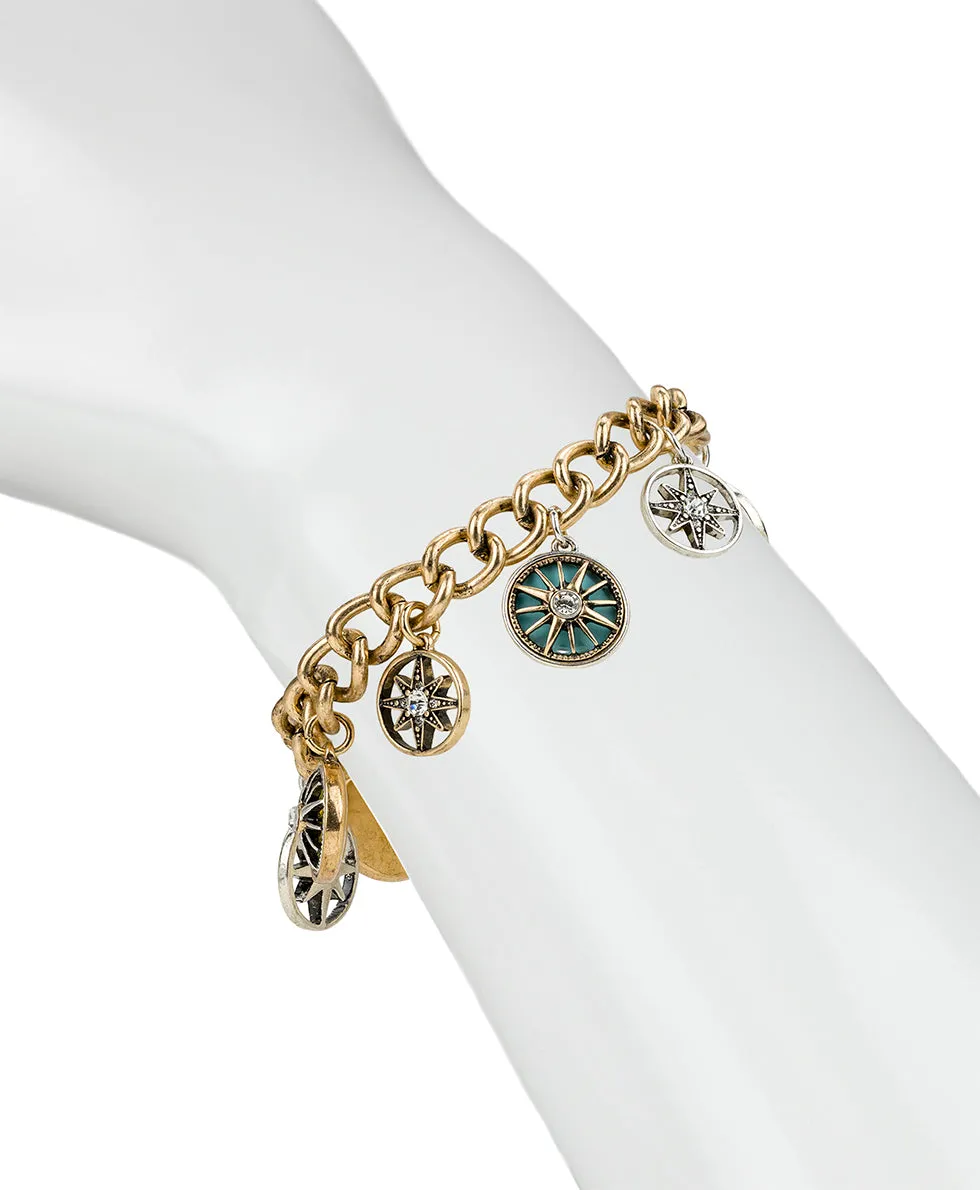 Charm Bracelet - Colored Compass Collection sold by Patricia Nash product image thumbnail 2