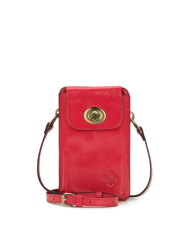 Felicita Phone Crossbody - Vintage Distressed Leather made by Patricia Nash