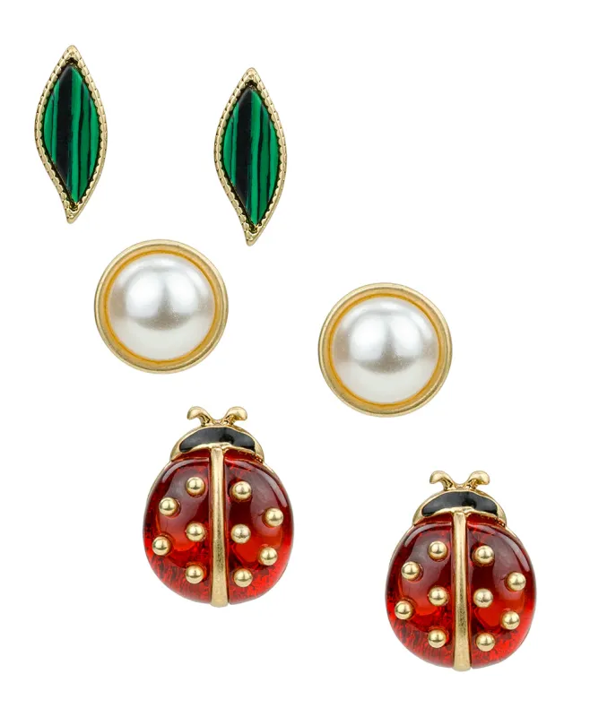 Ladybug Earring Set - Ladybug Collection made by Patricia Nash