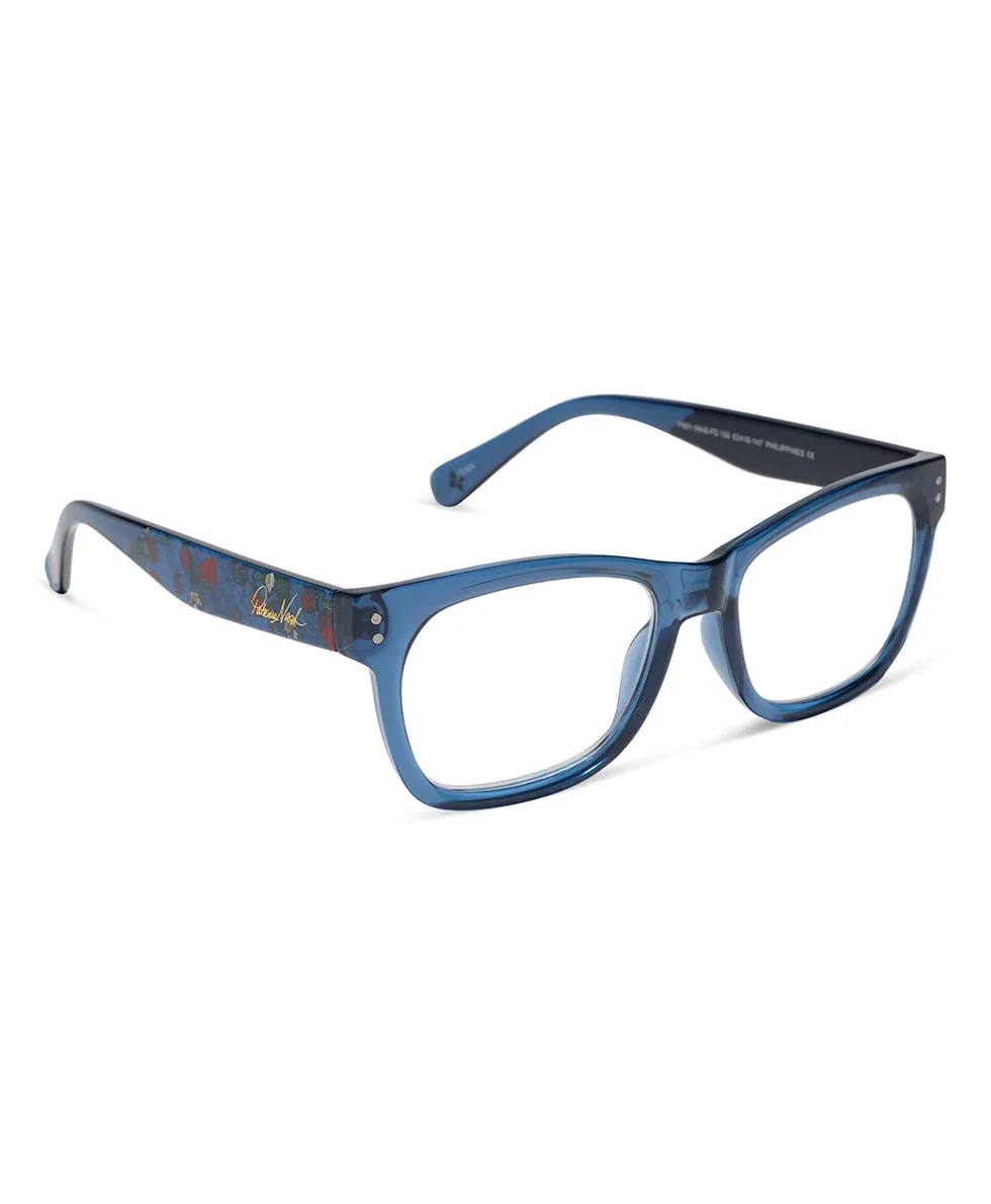 Joan Reader Glasses - Strawberry/Denim sold by Patricia Nash product image thumbnail 2