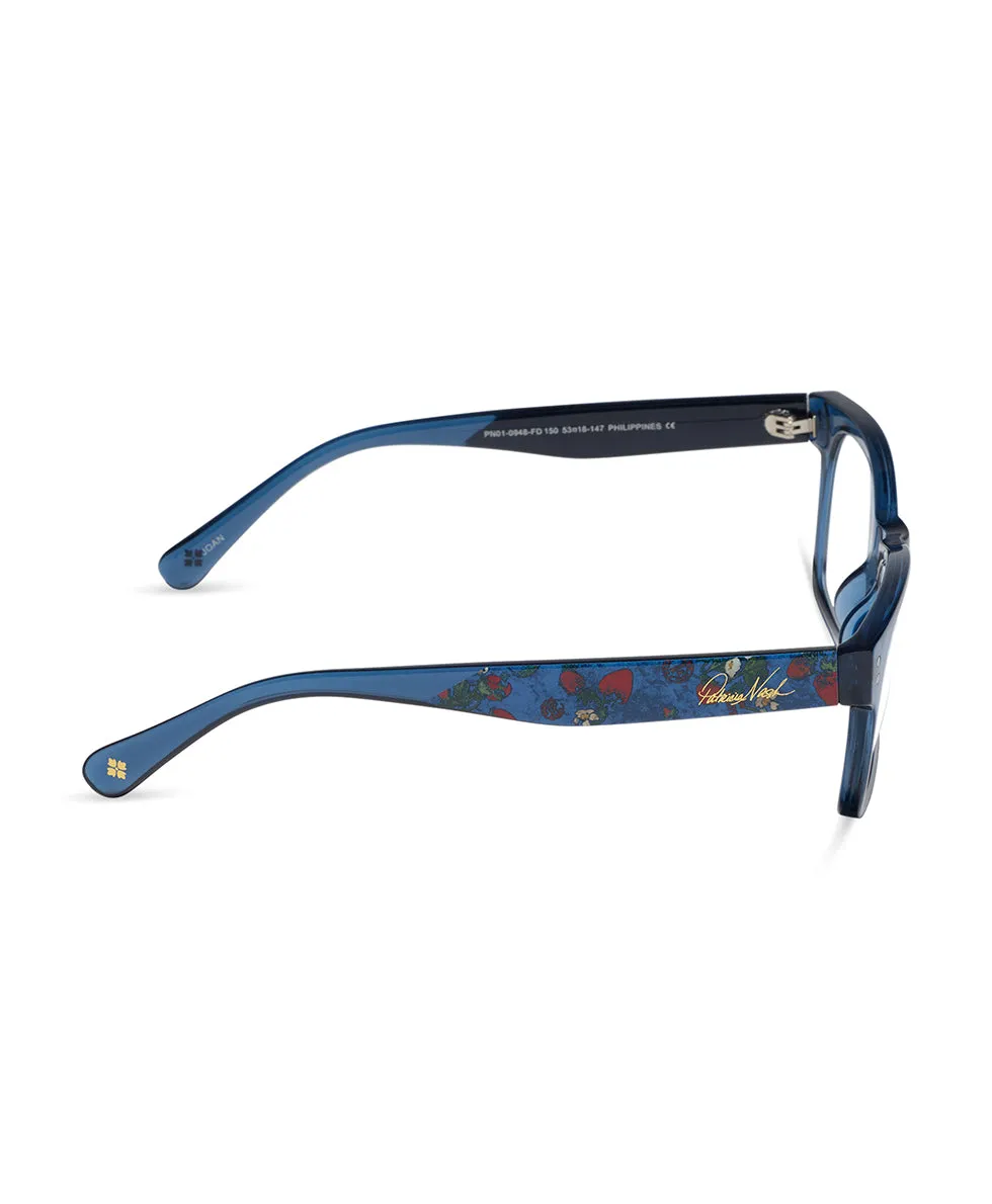Joan Reader Glasses - Strawberry/Denim sold by Patricia Nash product image thumbnail 3