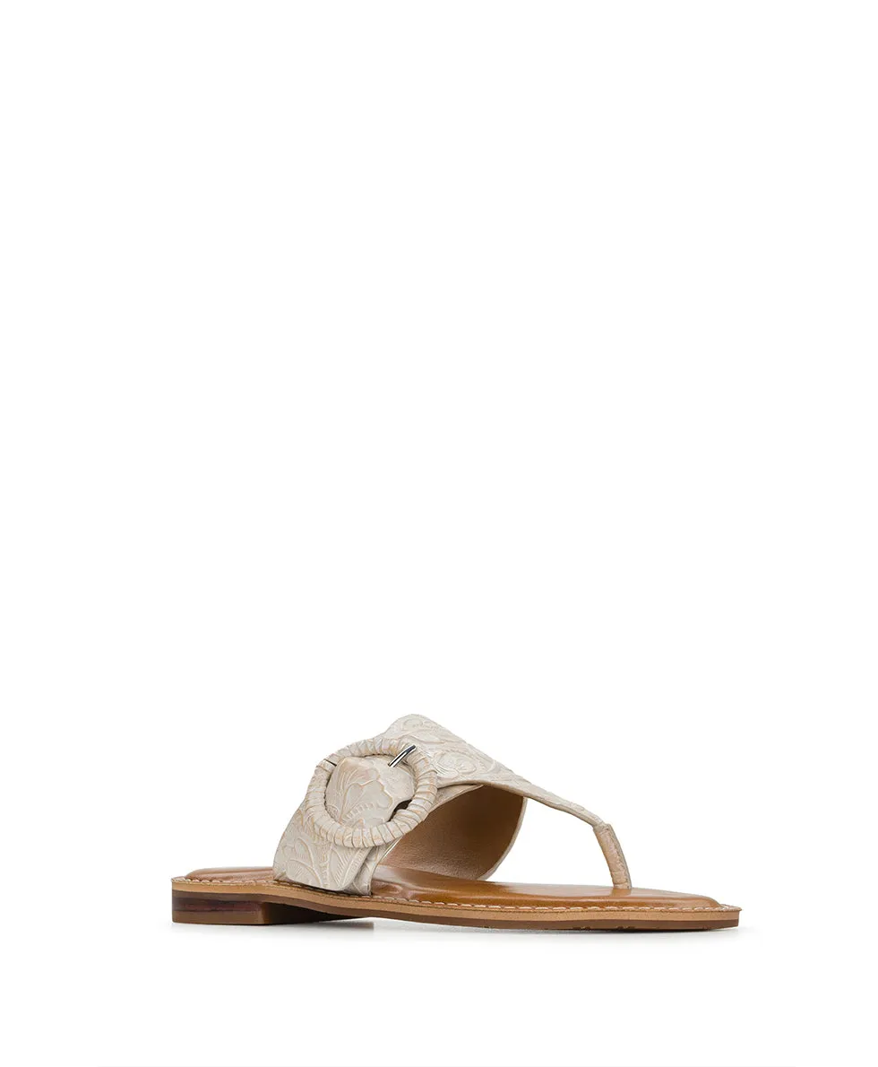 Fulvia Sandal - Chalk White sold by Patricia Nash