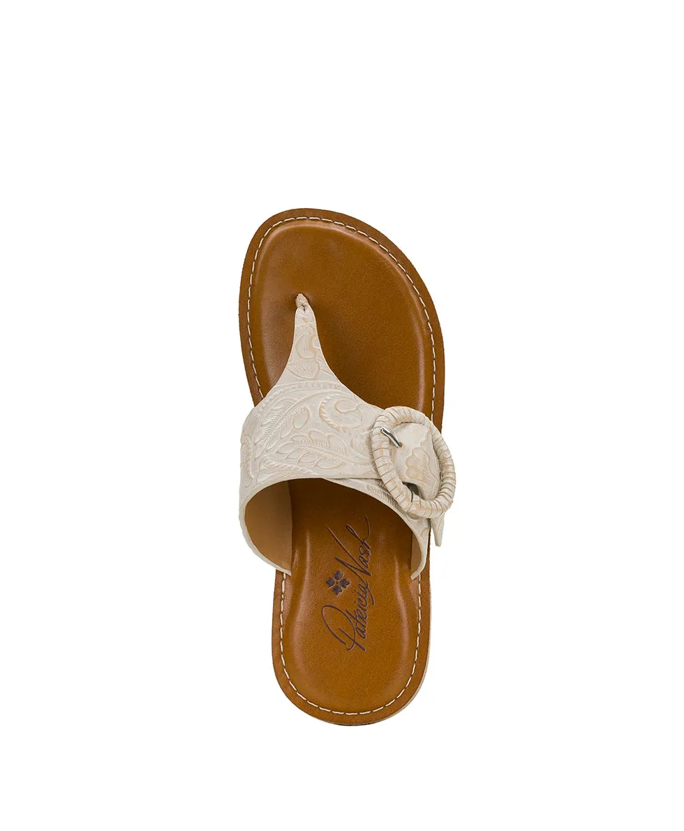 Fulvia Sandal - Chalk White sold by Patricia Nash product image thumbnail 5