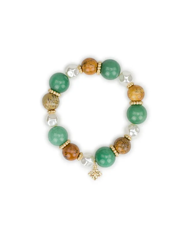 Beaded Stretch Bracelet - Eclectic Bead Collection made by Patricia Nash