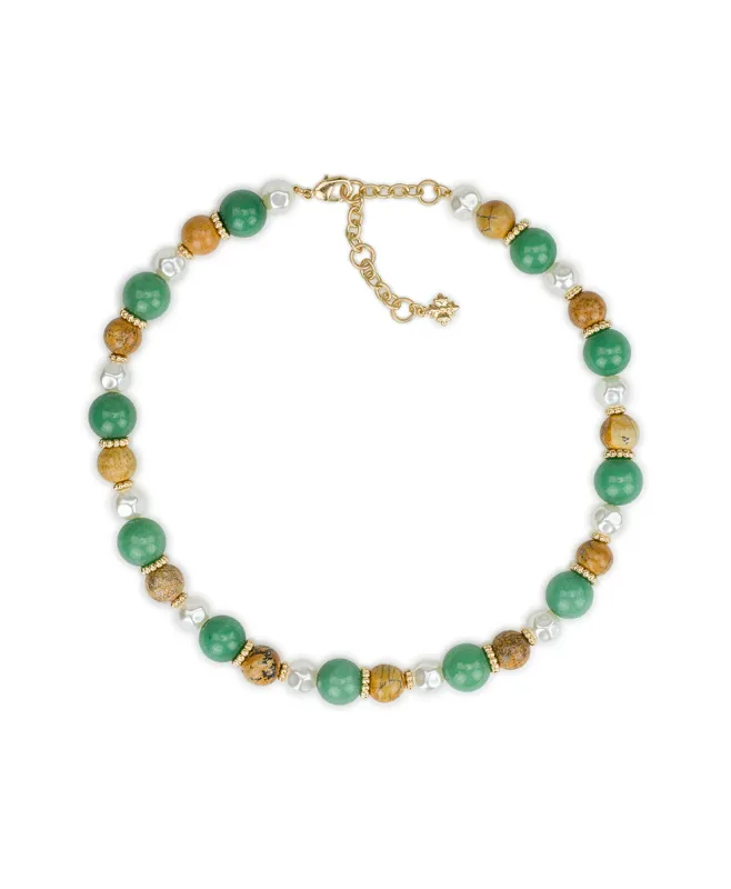 Short Bead Necklace - Eclectic Bead Collection made by Patricia Nash