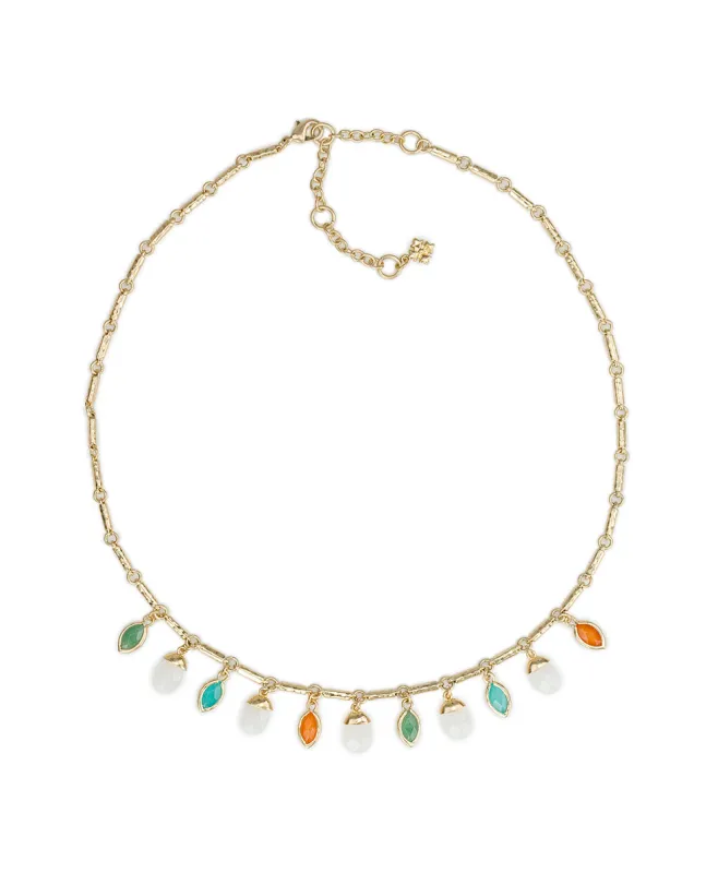Stone Charm Necklace - Semi Precious Stone Collection made by Patricia Nash