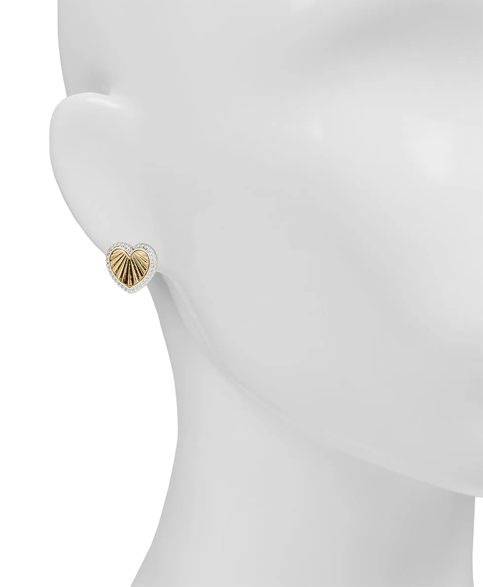 Heart Stud Earrings - Lovely Sparkle sold by Patricia Nash product image thumbnail 2