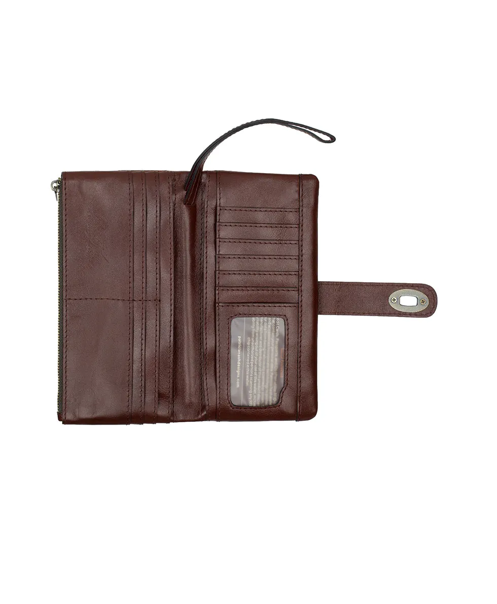 Annesley Wristlet | Brazilian Supple Tooled | Cognac sold by Patricia Nash product image thumbnail 3