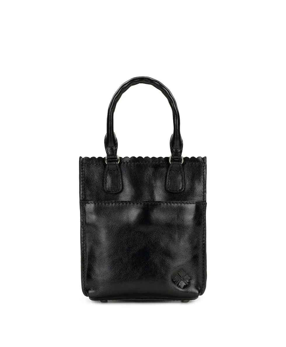 Noella Tote Crossbody | Cavo Tooled Applique | Distressed Black sold by Patricia Nash product image thumbnail 2