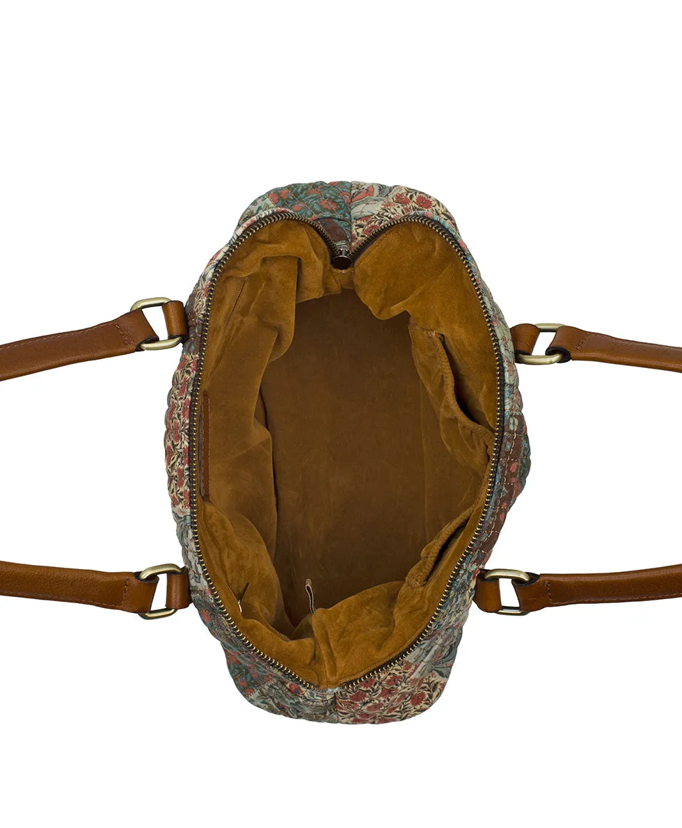 Rialto Satchel | Nordic Patchwork Cotton | Nordic Patchwork sold by Patricia Nash product image thumbnail 4