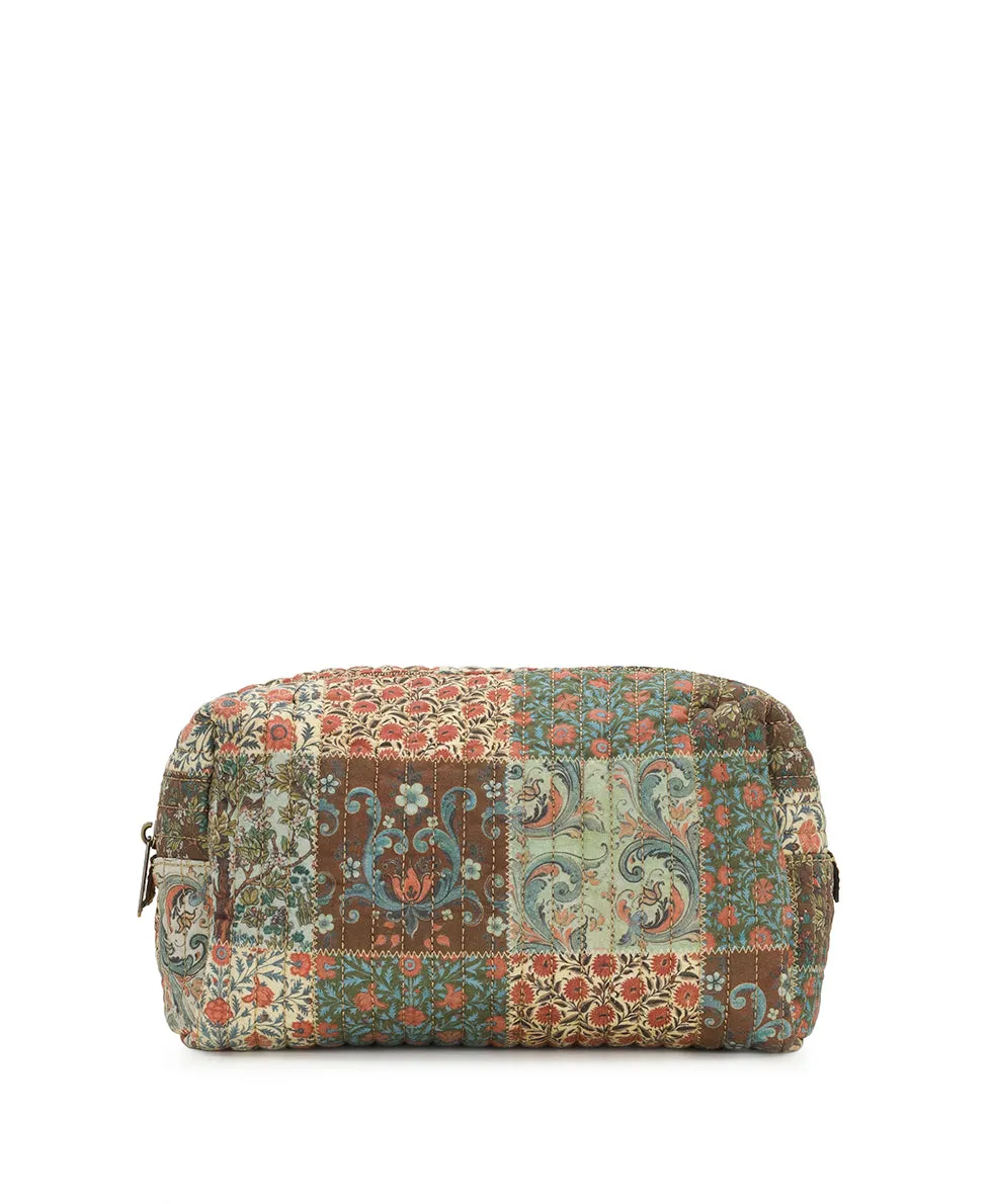 Rune Cosmetic Case | Nordic Patchwork Cotton | Nordic Patchwork sold by Patricia Nash