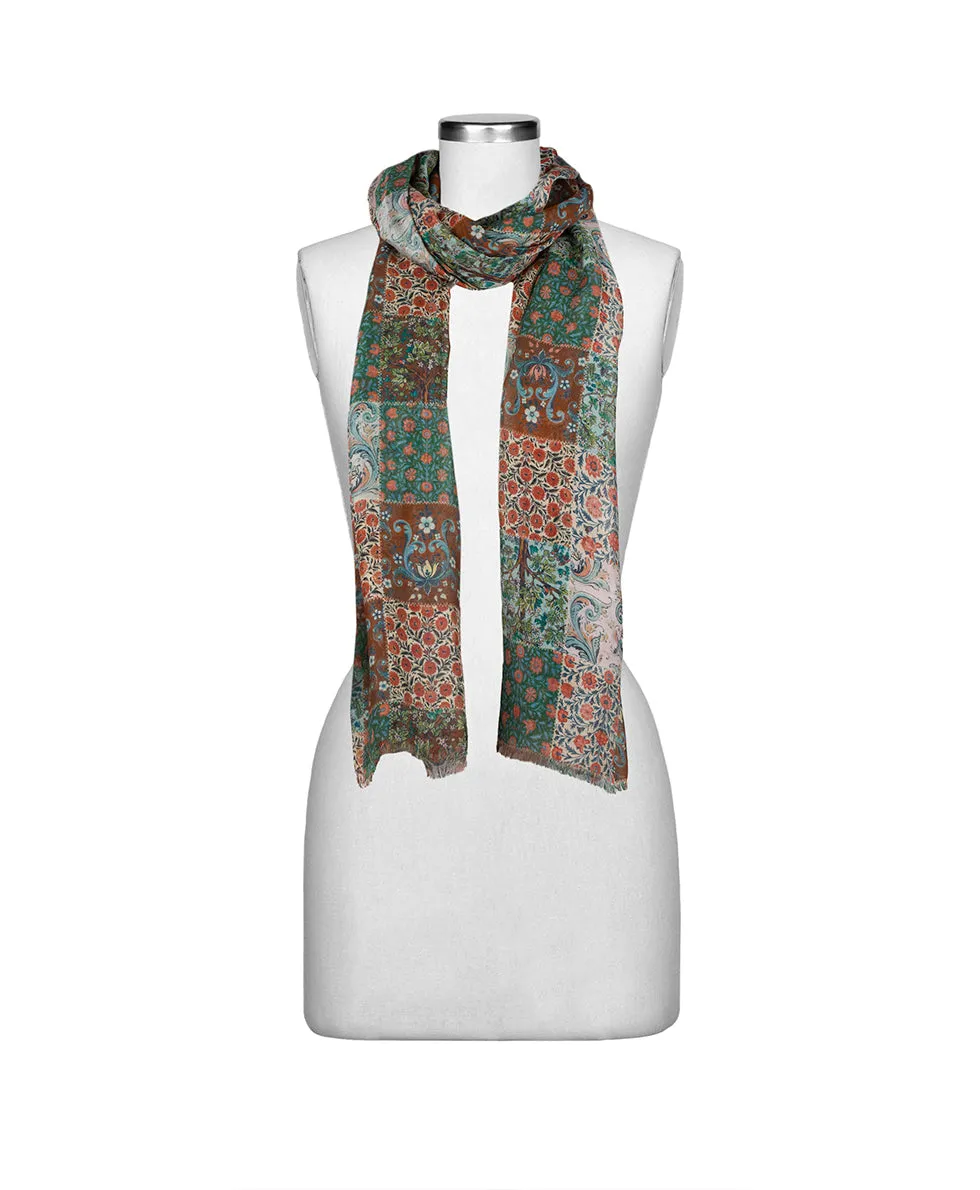 Scarf | Nordic Patchwork Print | Nordic Patchwork sold by Patricia Nash product image thumbnail 3