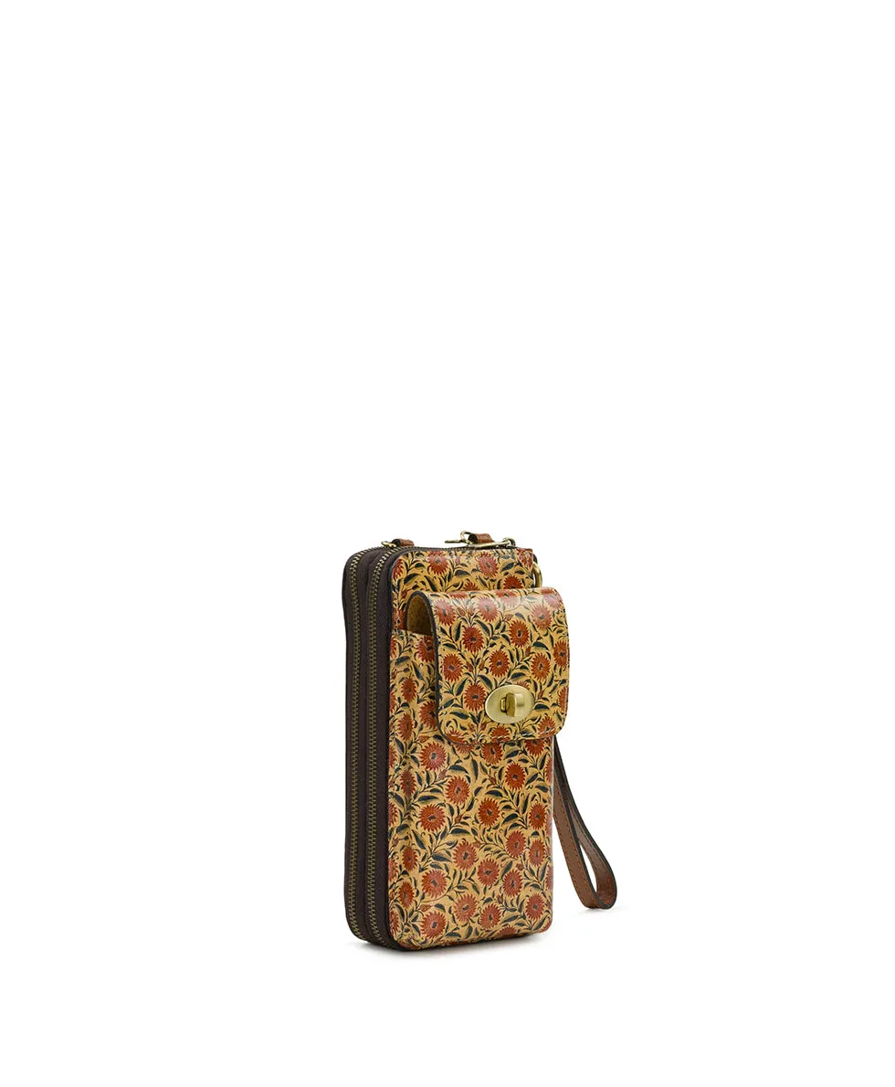 Avery Phone Crossbody | Scandi Antique | Scandi Antique Ochre sold by Patricia Nash product image thumbnail 3