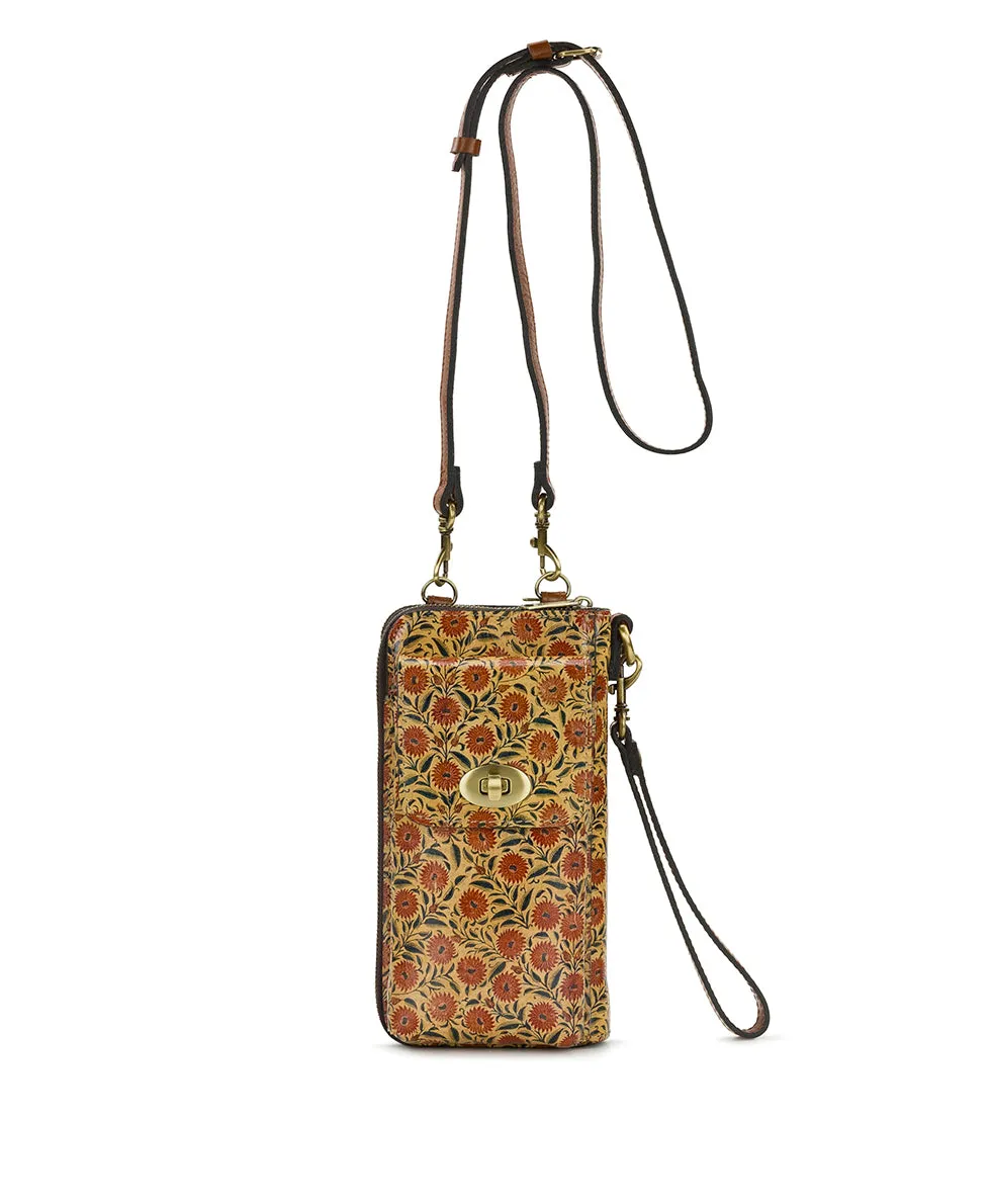 Avery Phone Crossbody | Scandi Antique | Scandi Antique Ochre sold by Patricia Nash