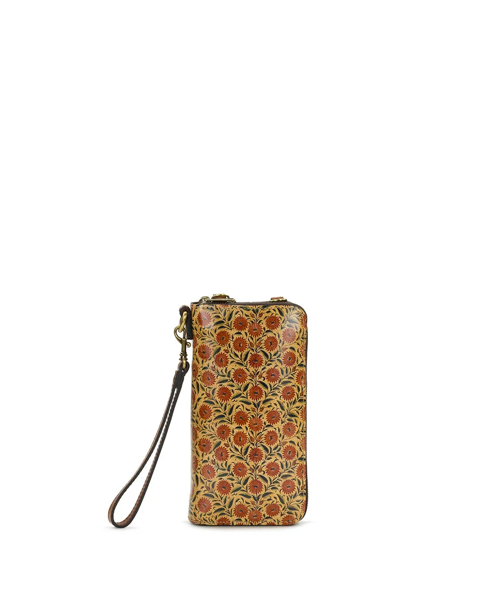 Avery Phone Crossbody | Scandi Antique | Scandi Antique Ochre sold by Patricia Nash product image thumbnail 2
