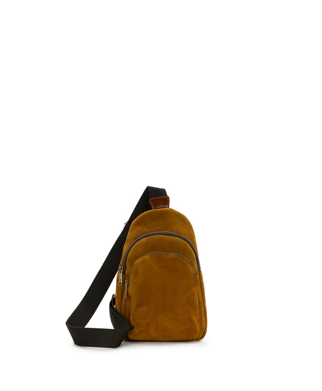 Melle Sling | Suede Leather | Cognac made by Patricia Nash