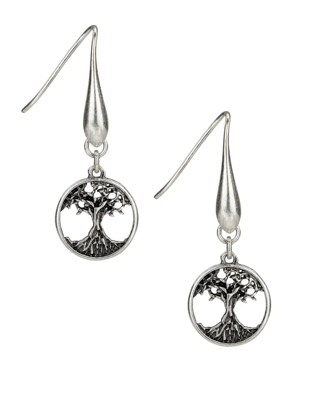 Tree Drop Earrings | Key to My Heart Collection | Silver Ox made by Patricia Nash