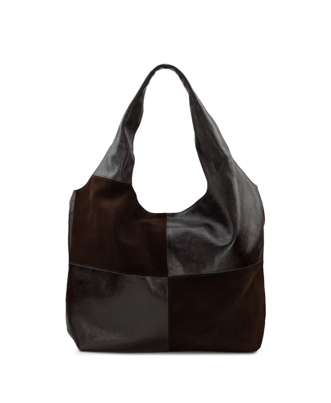 Tove Tote | Suede and Rugged | Chocolate made by Patricia Nash