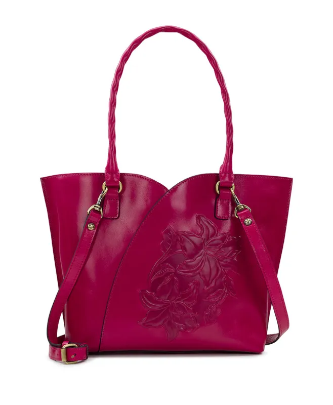 Marion Tote - Vintage Parisian Floral Tooled made by Patricia Nash