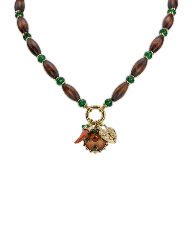Charm Necklace | Tree of Life Collection | Antique Gold made by Patricia Nash