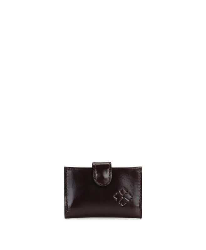 Aksel Wallet | Vintage Distressed | Plum made by Patricia Nash