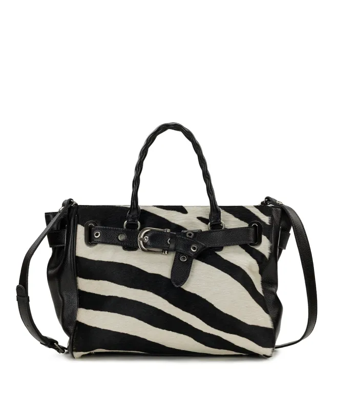 Kari Satchel | Exotics | Zebra made by Patricia Nash