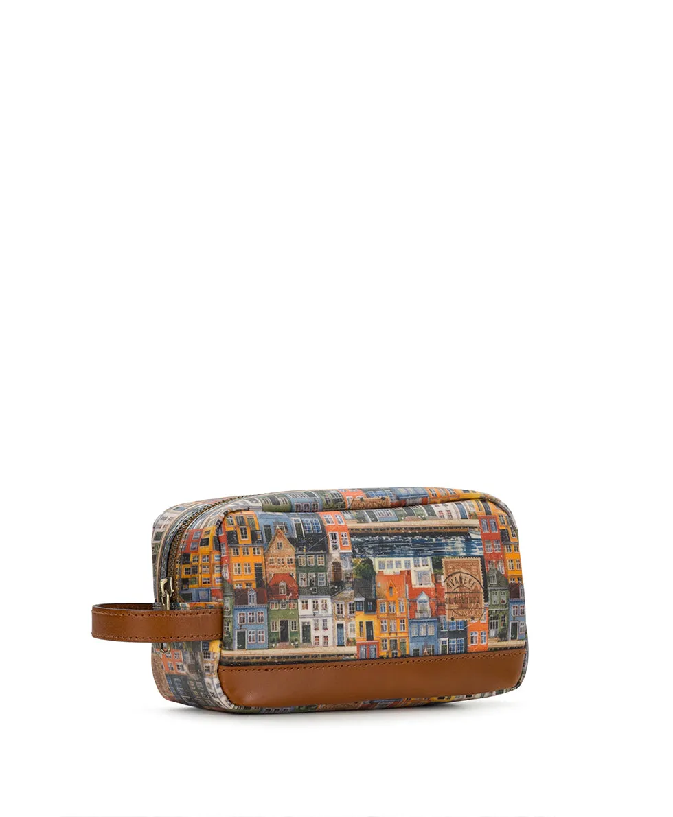 Odile Cosmetic Case | Homes Along The Coast of Bergen | Homes Along The Coast Of Bergen sold by Patricia Nash product image thumbnail 3