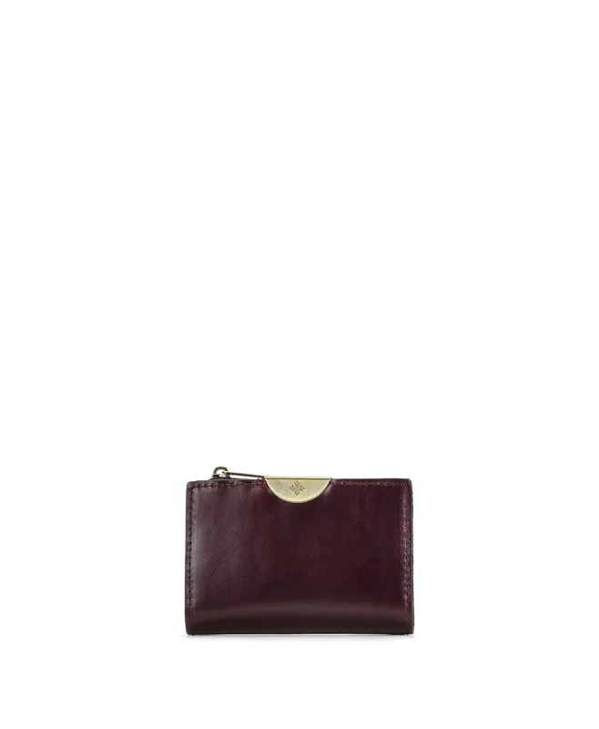 Busalla Wallet | Vintage Distressed | Plum made by Patricia Nash
