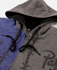 Patta Symbols Zip Hooded Jacket (Raven / Odyssey Gray) sold by Patta