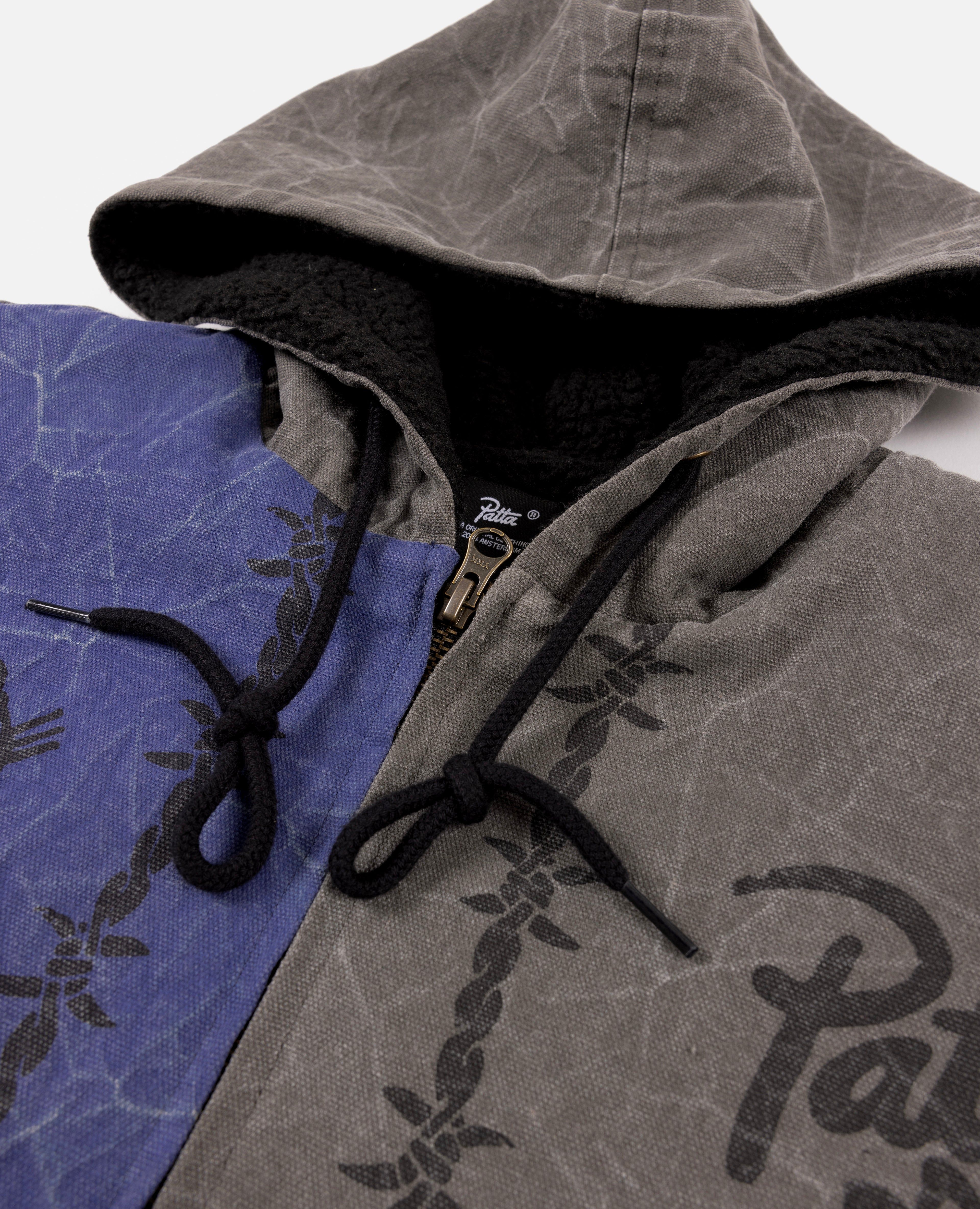 Patta Symbols Zip Hooded Jacket (Raven / Odyssey Gray) sold by Patta product image thumbnail 4