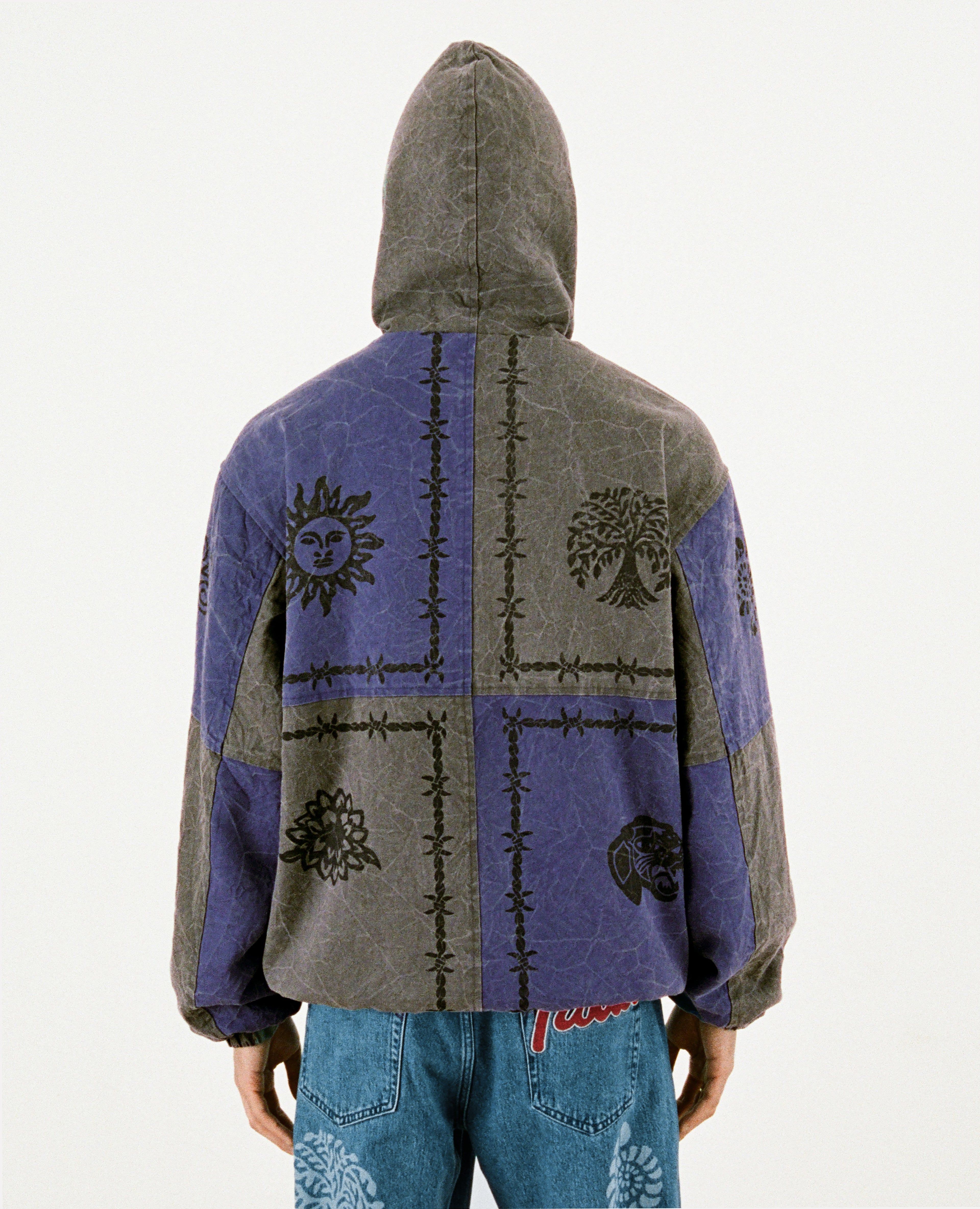 Patta Symbols Zip Hooded Jacket (Raven / Odyssey Gray) sold by Patta product image thumbnail 3