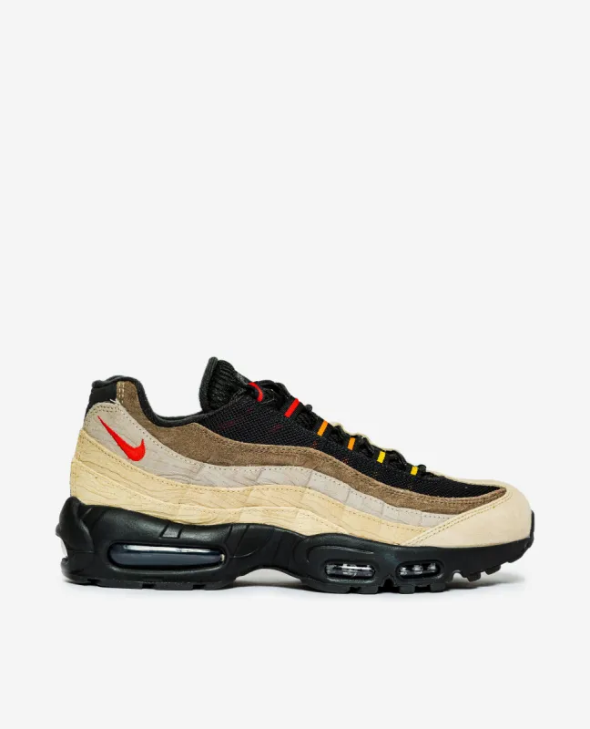 Nike Air Max 95 (Off Noir/University Red-Rattan-Limestone) sold by Patta