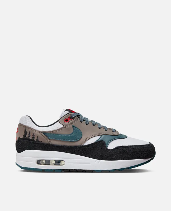 Nike Air Max 1 PRM (White/Slate Blue-Black-Soft) sold by Patta