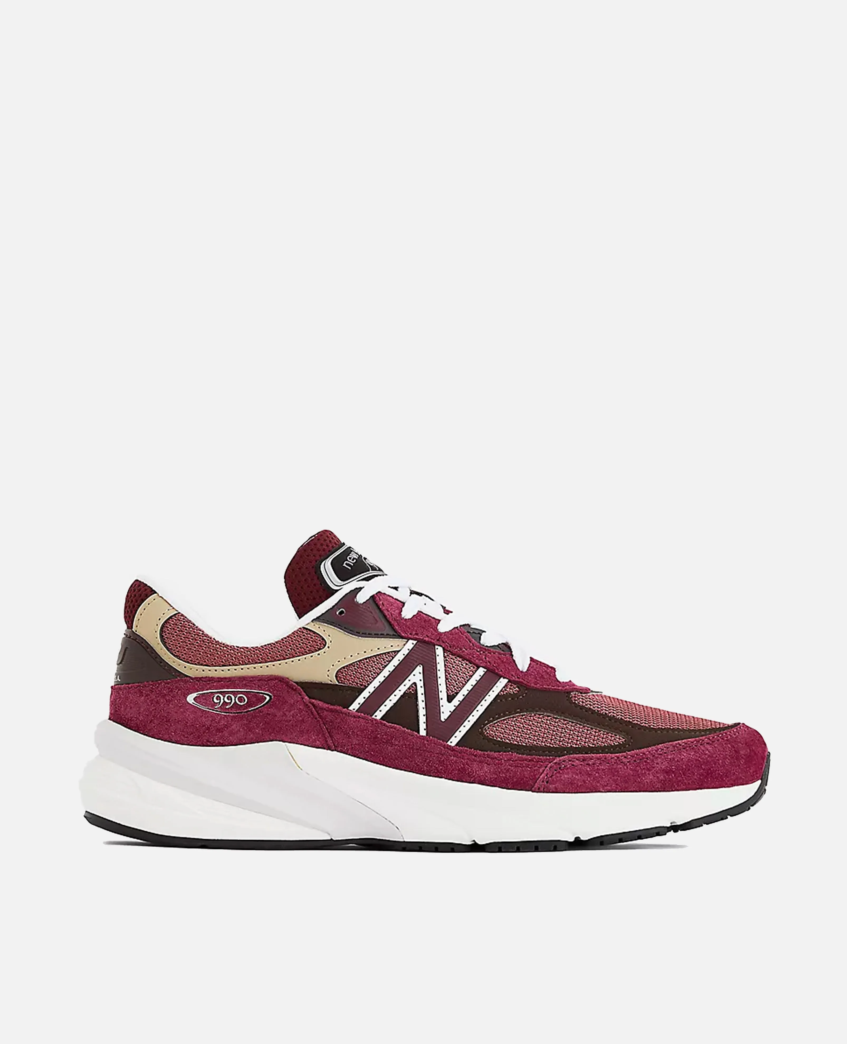 New Balance U990V6 (Burgundy/Tan) sold by Patta