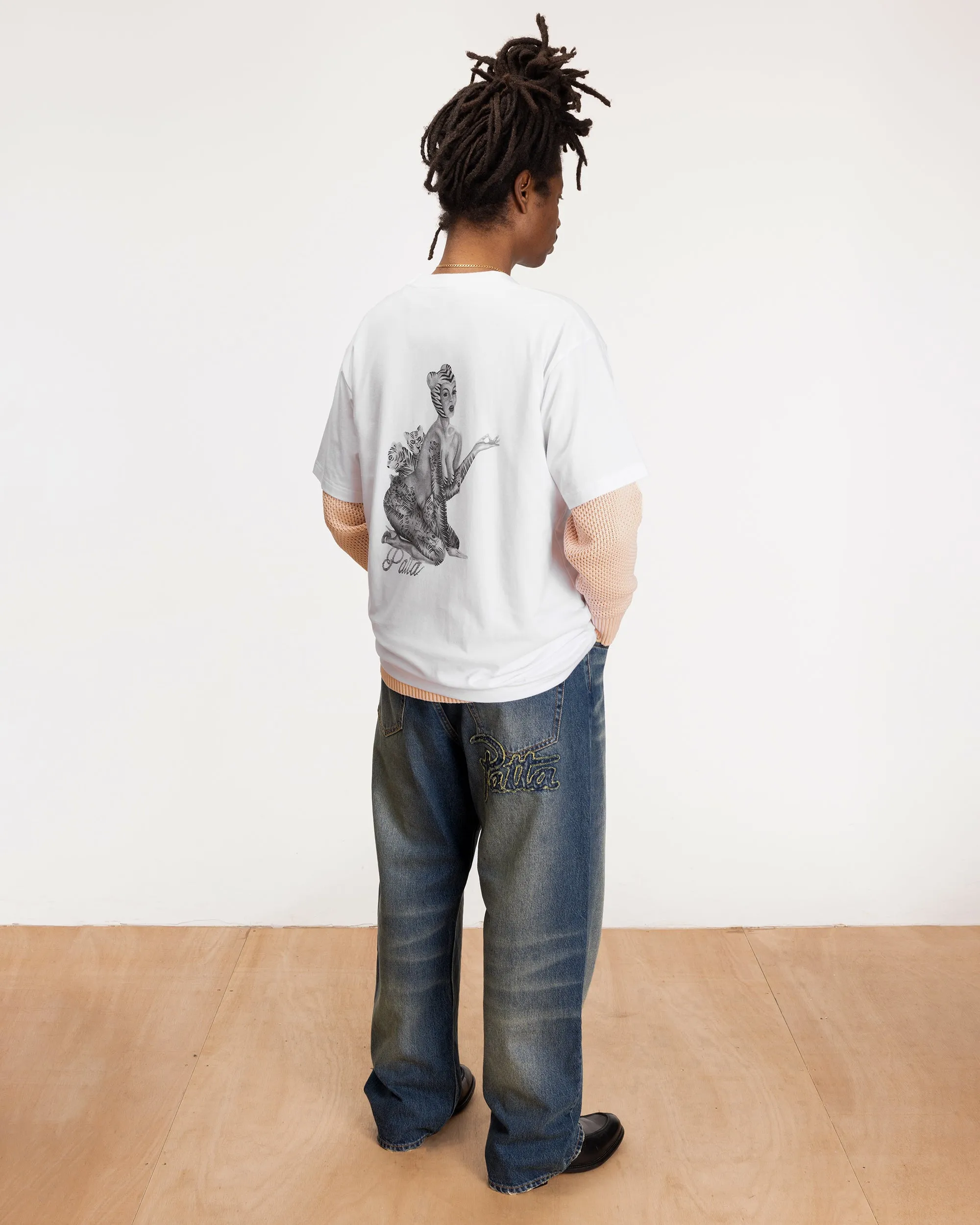 Patta Tiger Lady T-Shirt (White) sold by Patta product image thumbnail 3