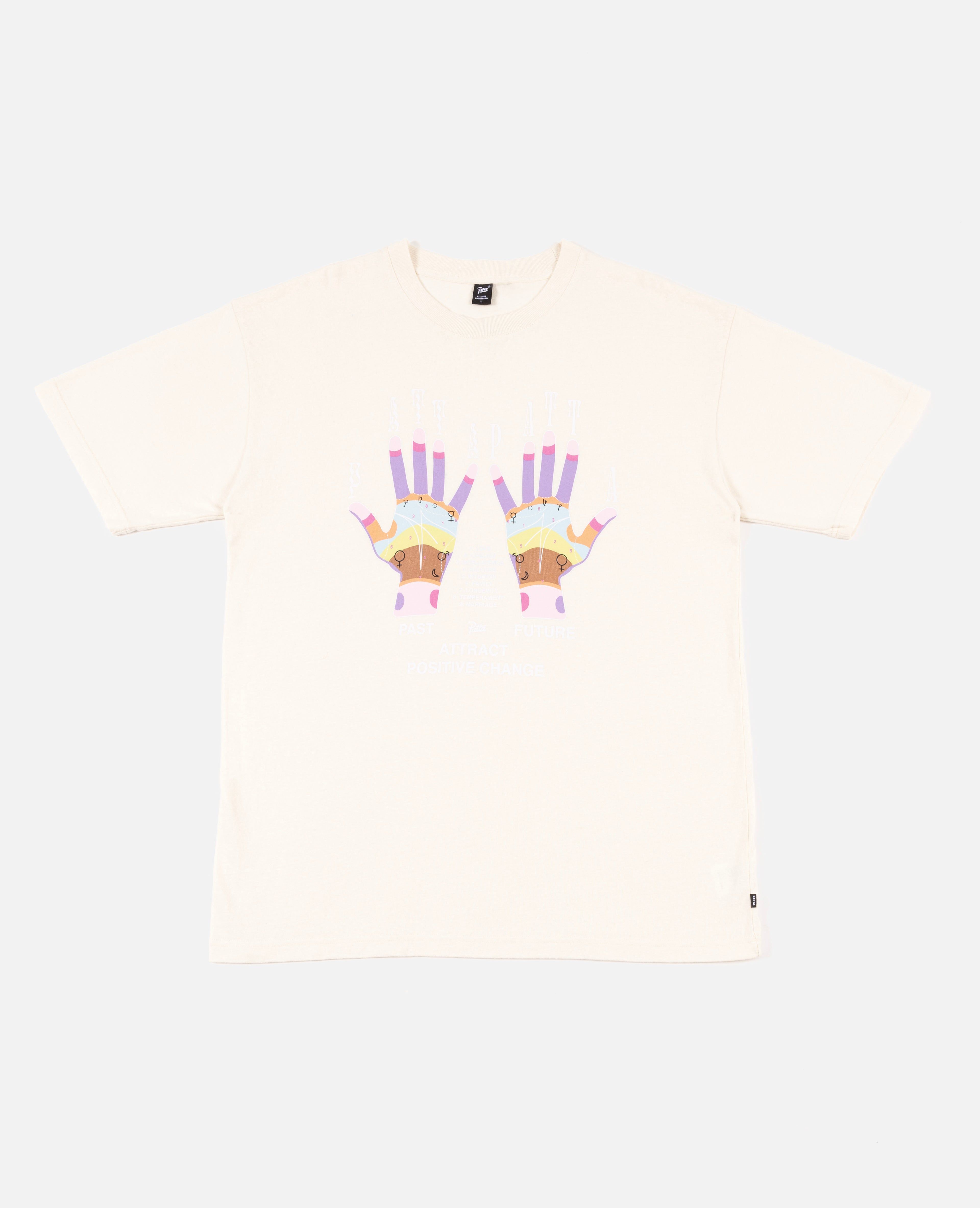 Patta Palmistry T-Shirt (Whisper White) sold by Patta
