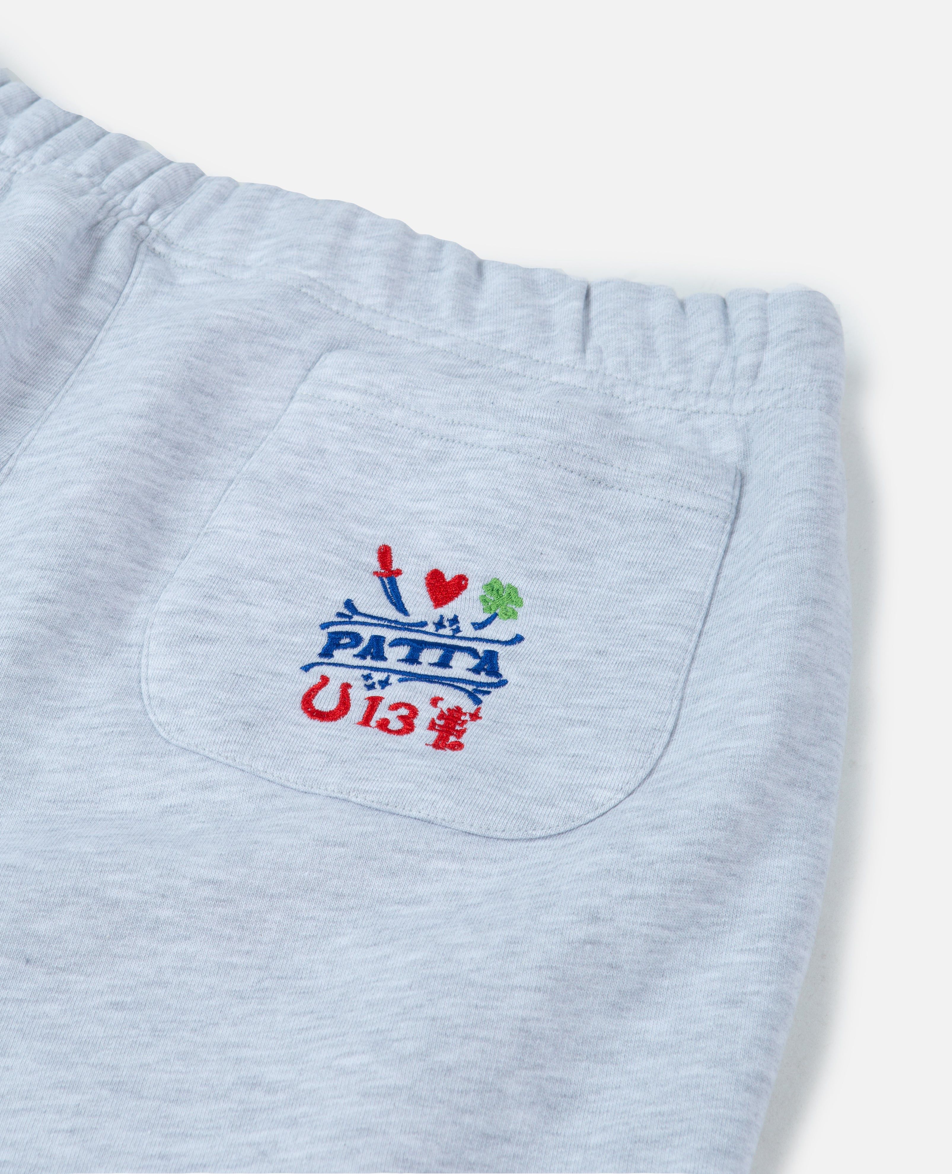 Patta Lucky Charm Straight Jogging Pants (Snow Melange Grey) sold by Patta product image thumbnail 3