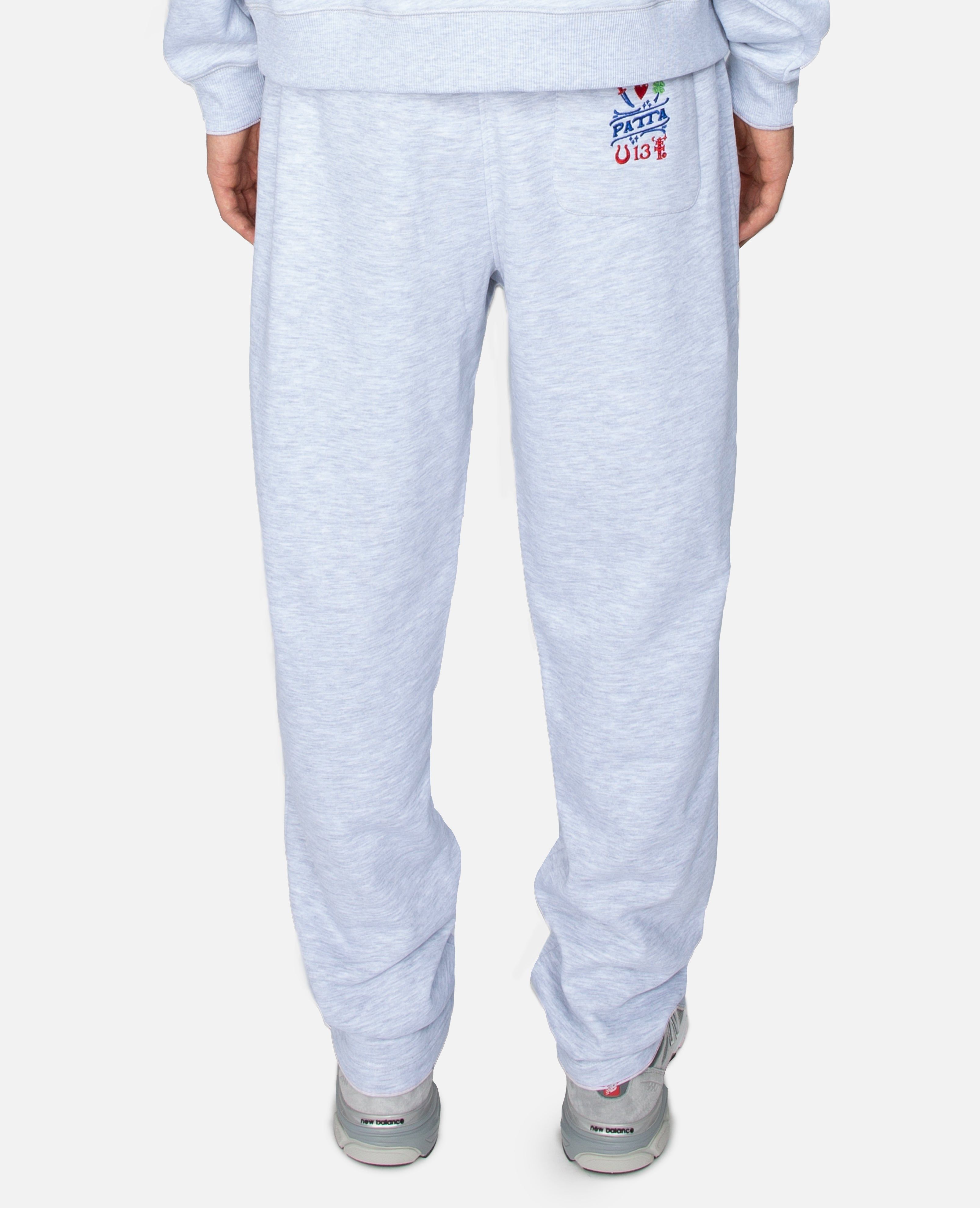 Patta Lucky Charm Straight Jogging Pants (Snow Melange Grey) sold by Patta product image thumbnail 2