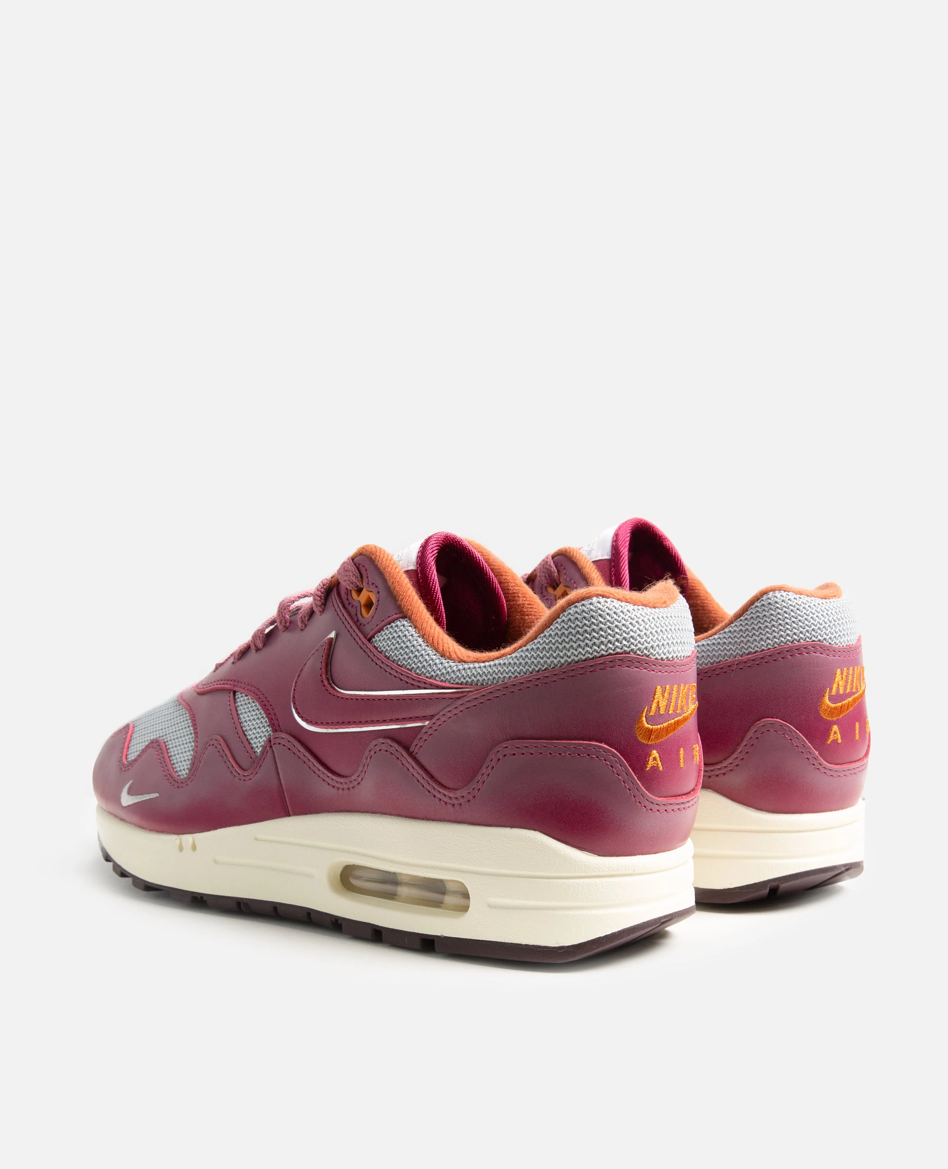 Patta x Nike Air Max 1 (Metallic Silver/Rush Maroon) sold by Patta product image thumbnail 3