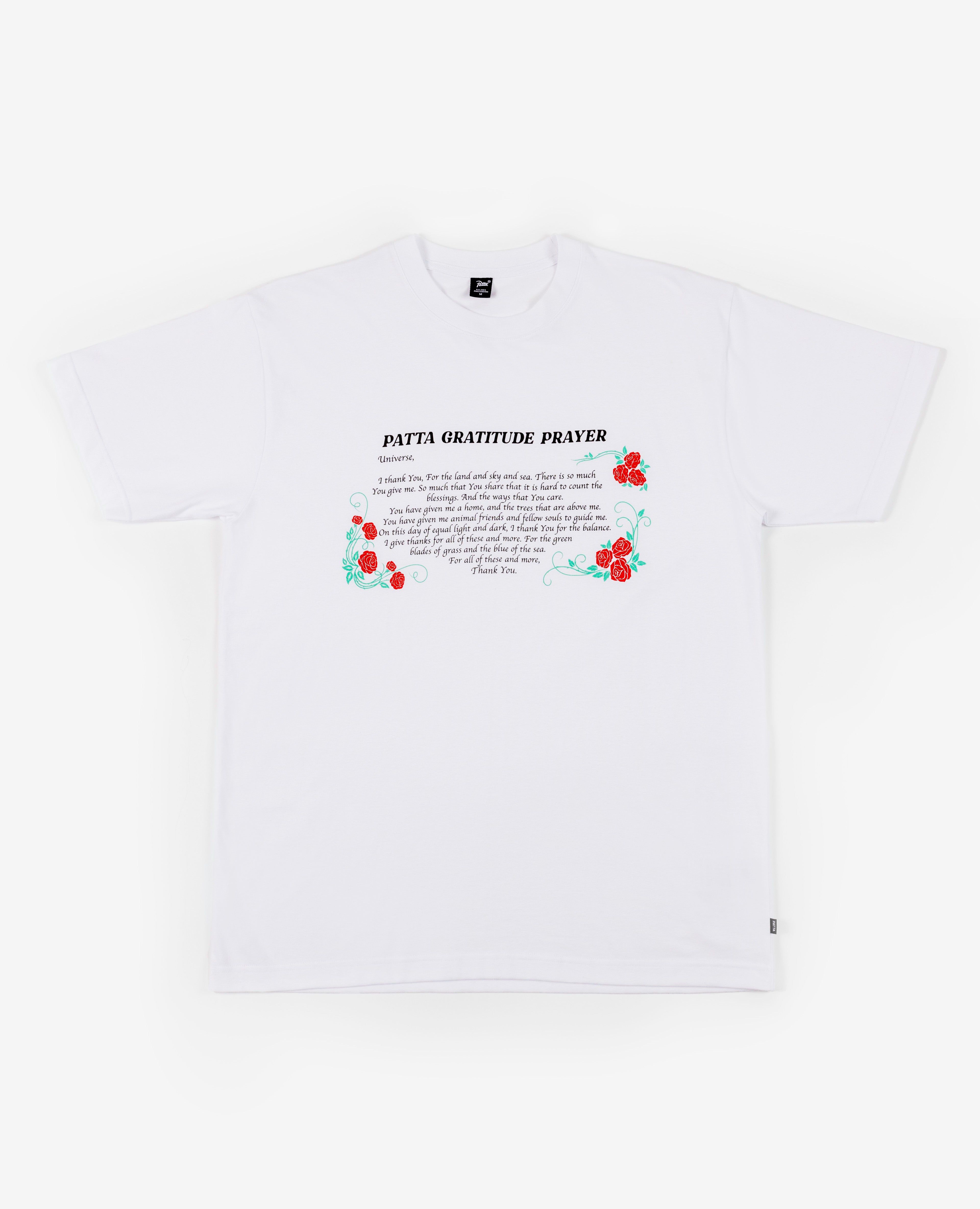 Patta Prayer T-Shirt (White) sold by Patta