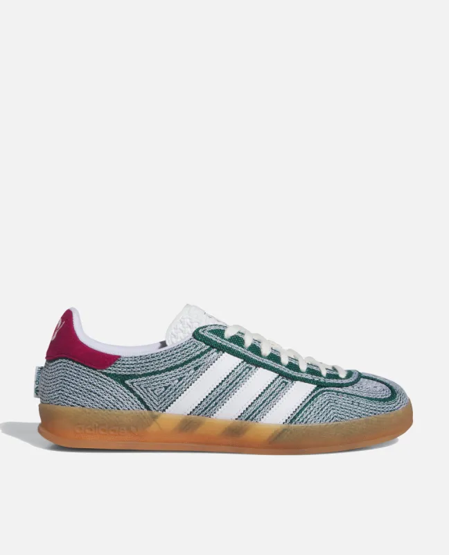 adidas SW Gazelle Indoor (Collegiate Green/Cloud White/Gum) sold by Patta