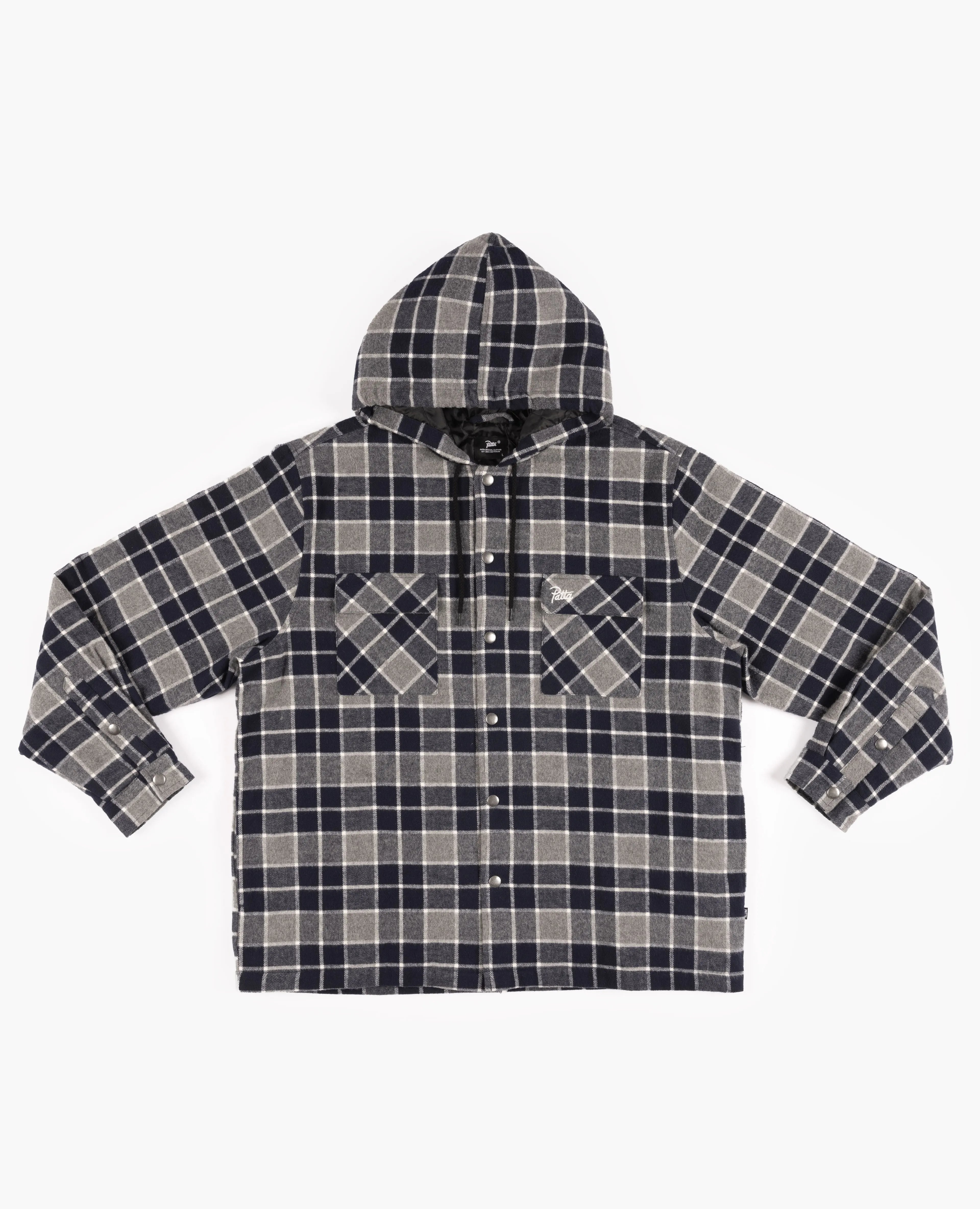 Patta Plaid Overshirt (Mourning Dove Check) sold by Patta