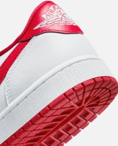 Air Jordan 1 Retro Low OG (White/University Red-White) sold by Patta