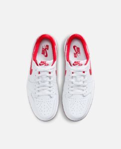 Air Jordan 1 Retro Low OG (White/University Red-White) sold by Patta