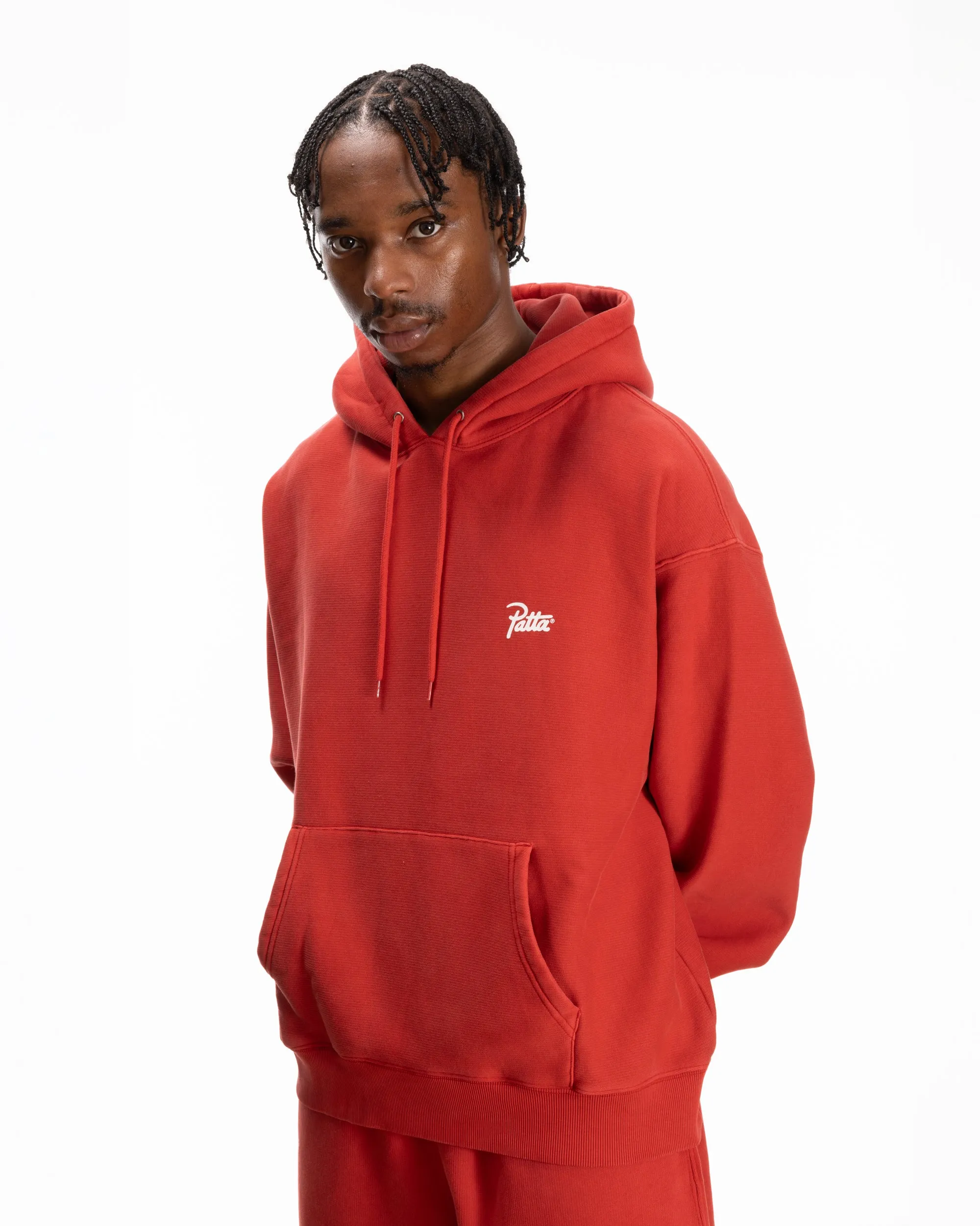 Patta Washed Classic Hooded Sweater (Haute Red) sold by Patta product image thumbnail 2
