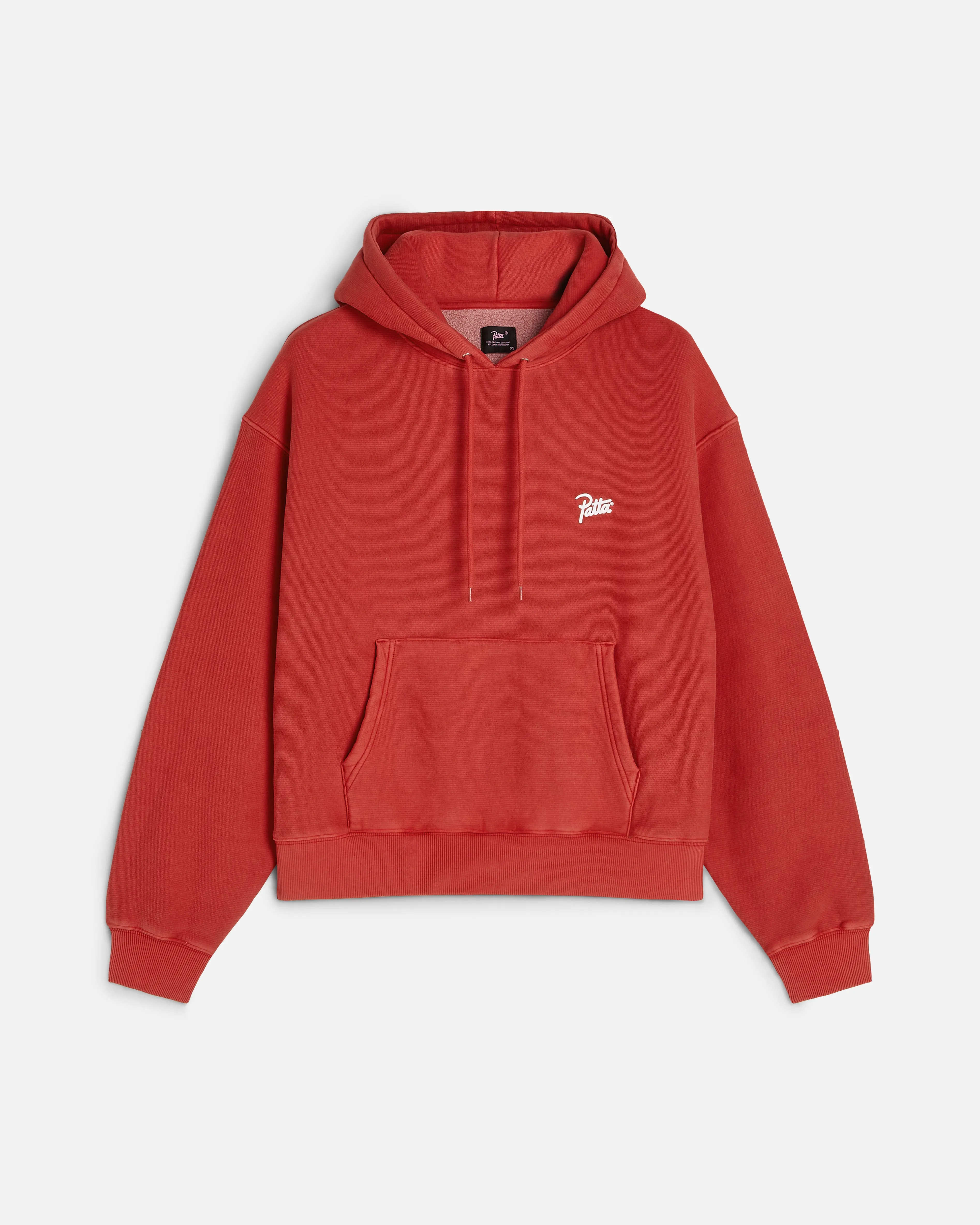 Patta Washed Classic Hooded Sweater (Haute Red) sold by Patta