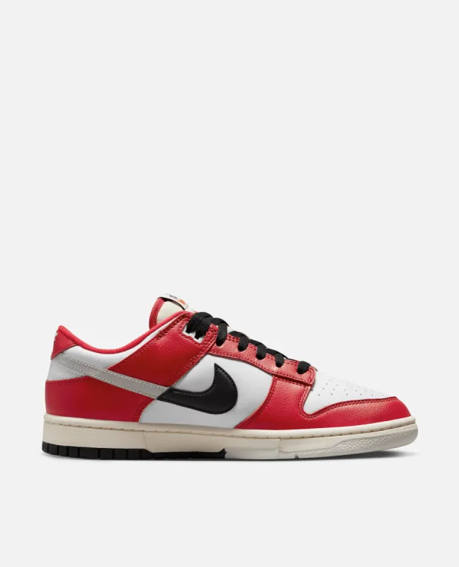 Nike Dunk Low Retro PRM (University Red/Black-Light Silver) sold by Patta