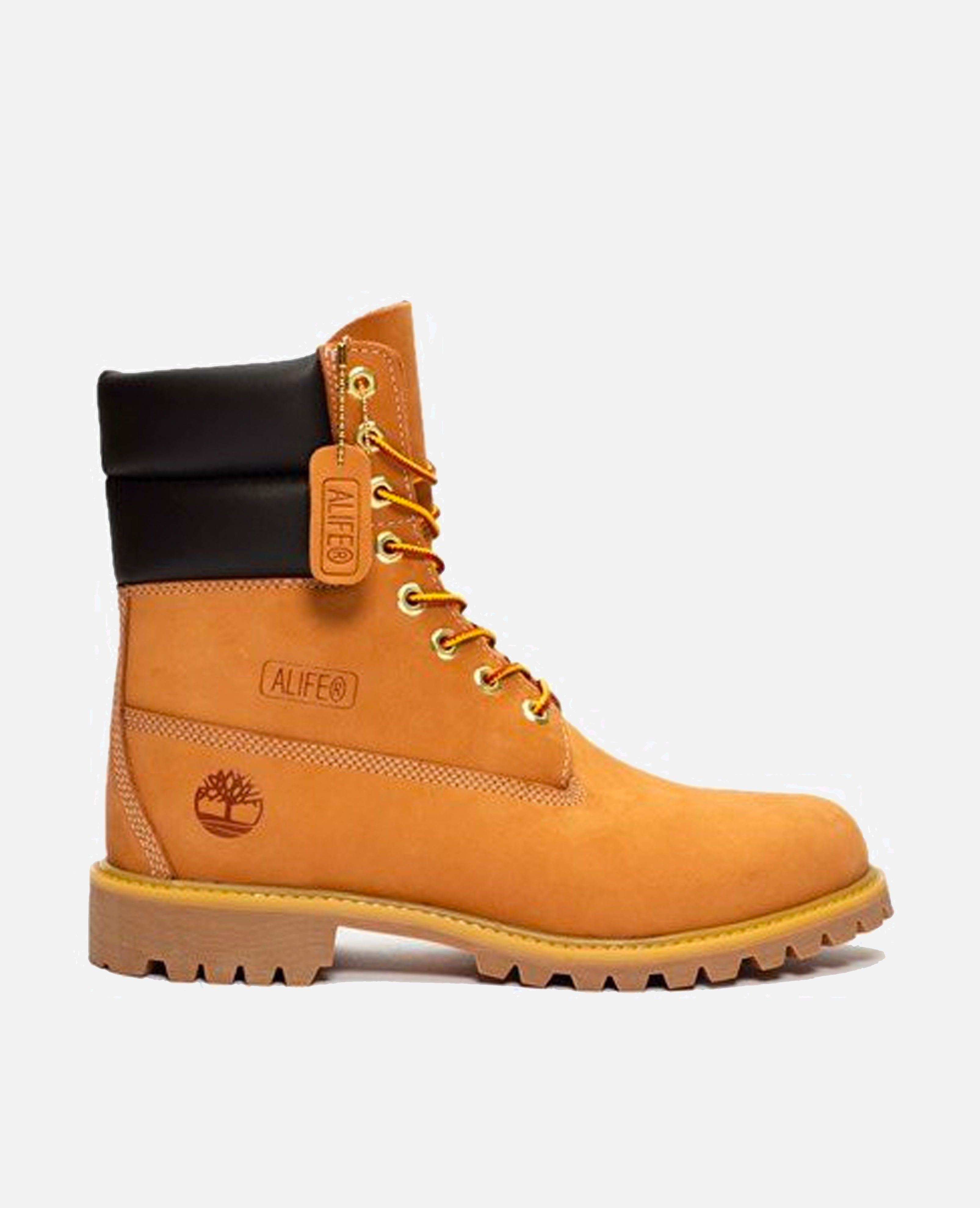 Timberland x Alife 7.5in Premium Boot (Wheat) sold by Patta