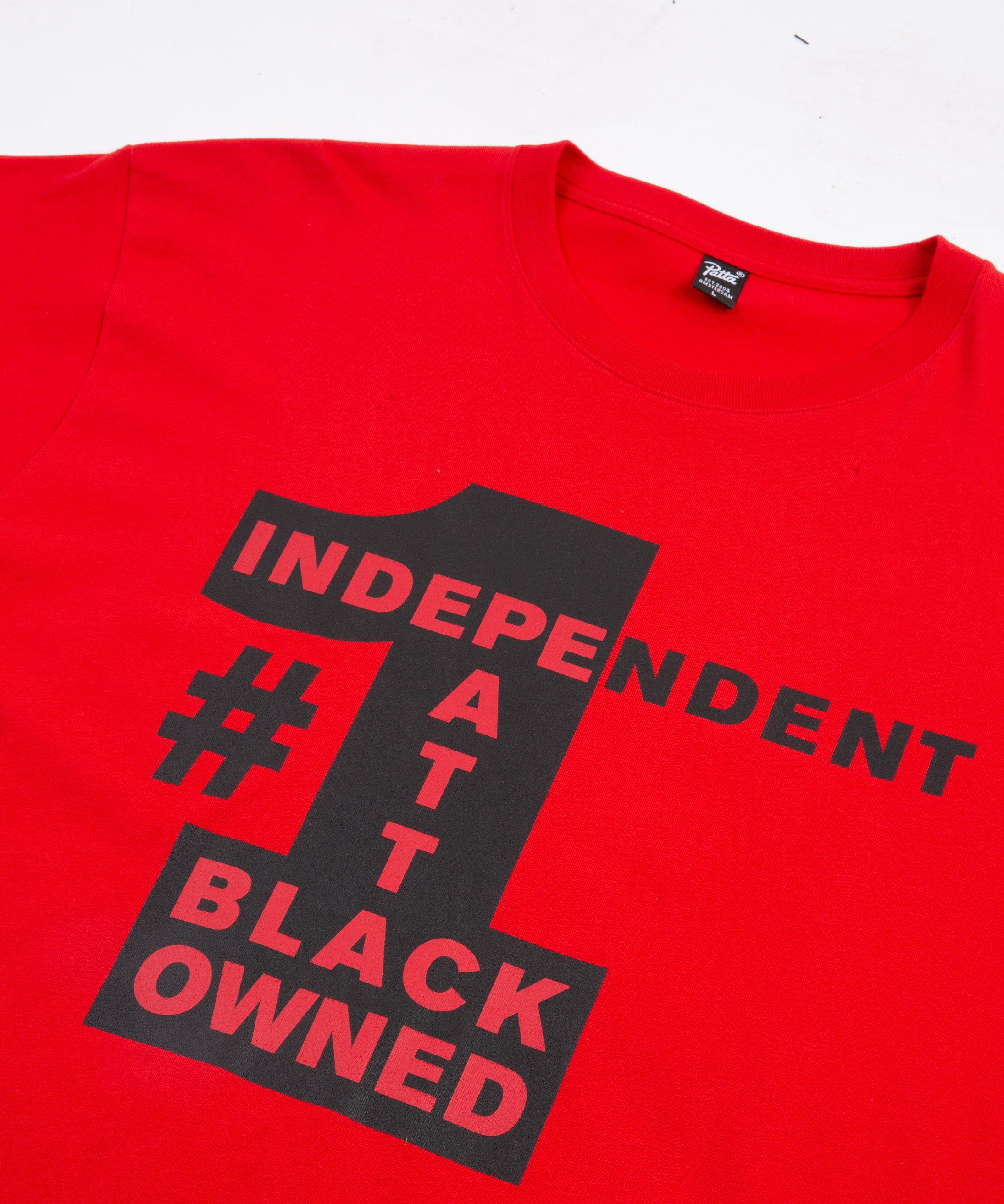 Patta Independent T-Shirt (High Risk Red) sold by Patta product image thumbnail 3