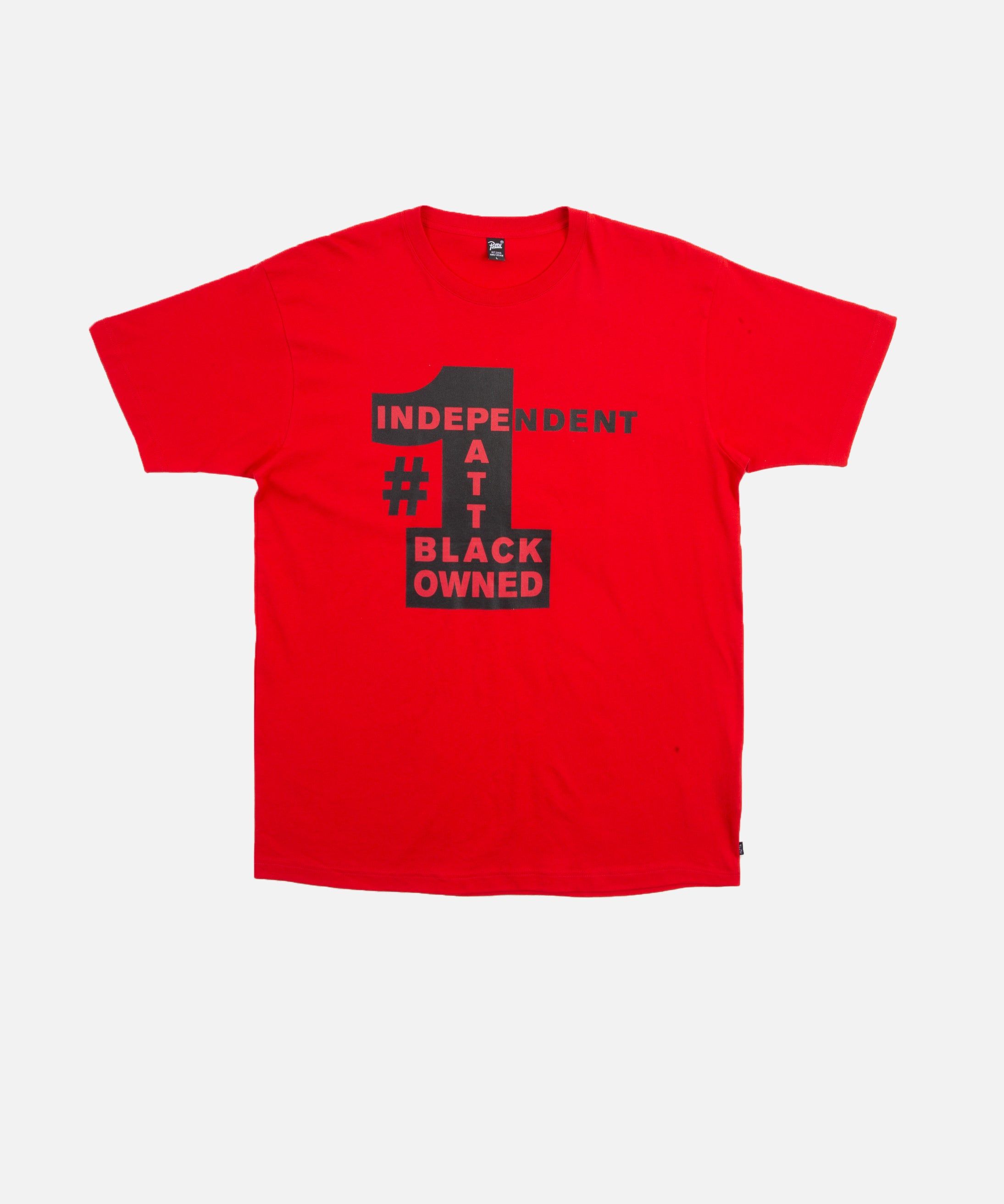 Patta Independent T-Shirt (High Risk Red) sold by Patta